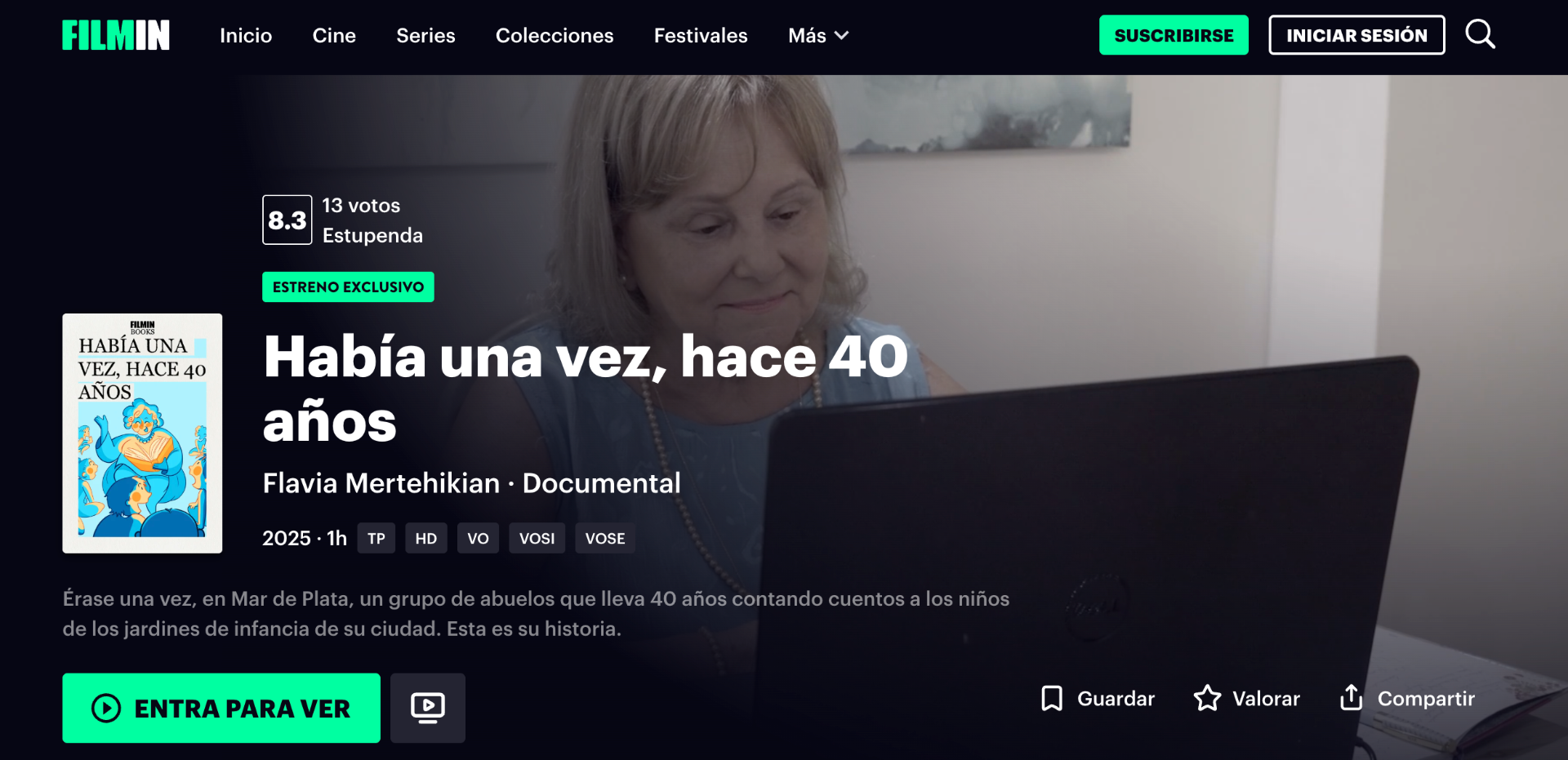 Disponible en Filmin